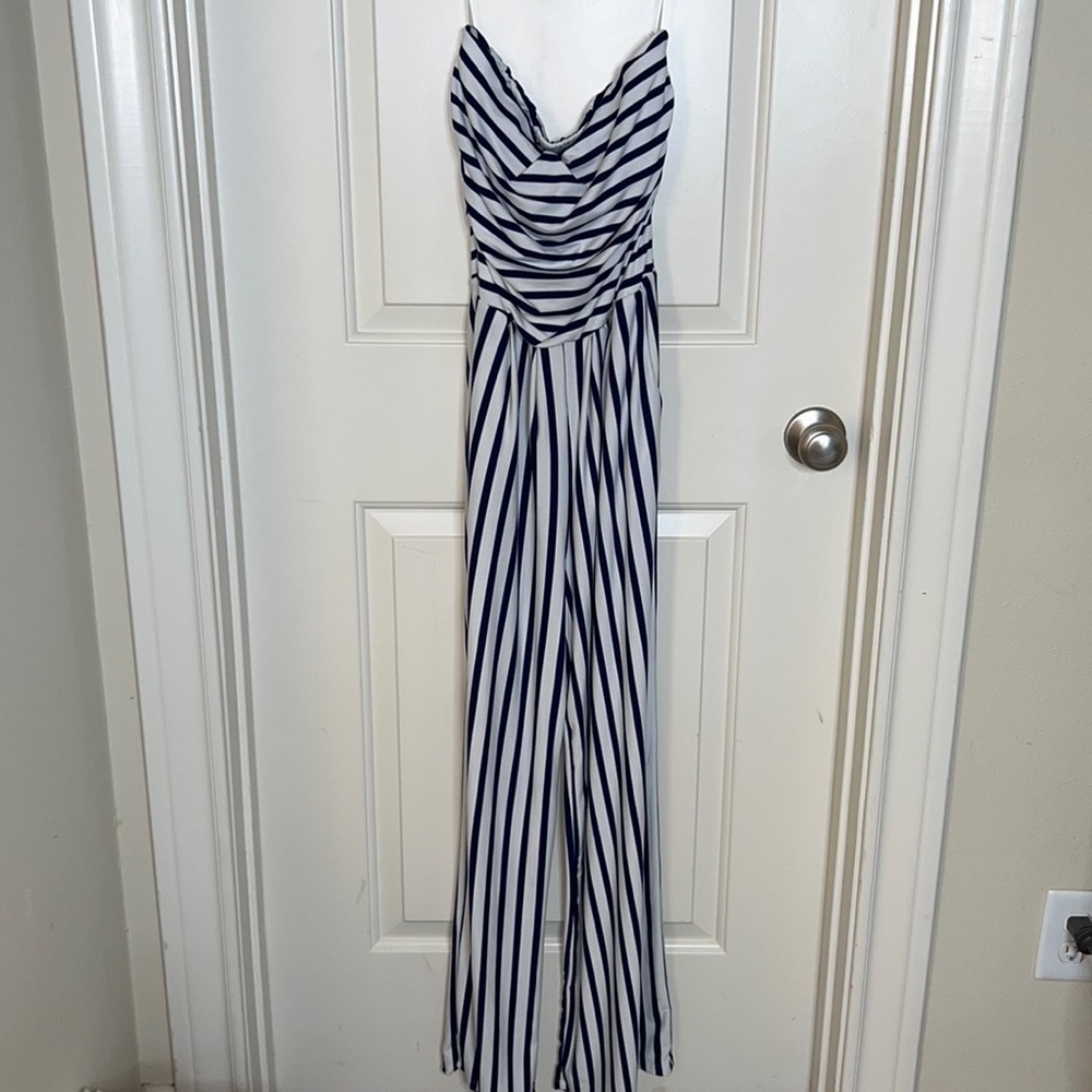 Striped jumpsuit